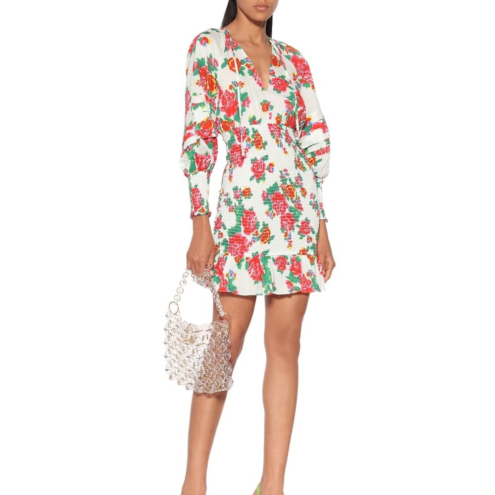 Rhode Anya Floral Cotton Minidress